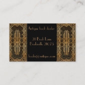 Antiek tweede handboekhandelaar visitekaartje (Voorkant)