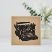 Antiek typemachine - Oude fashioned typemachine Kaart (Staand voorkant)