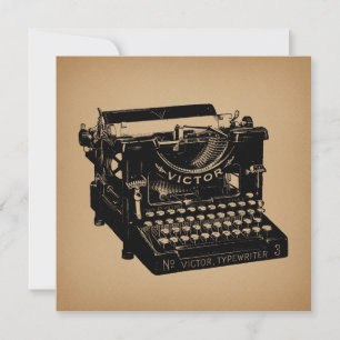 Antiek typemachine - Oude fashioned typemachine Kaart