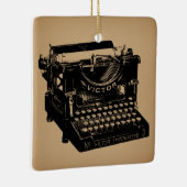 Antiek typemachine - Oude fashioned typemachine Keramisch Ornament (Rechts)