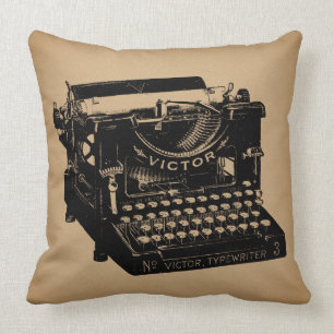 Antiek typemachine - Oude fashioned typemachine Kussen