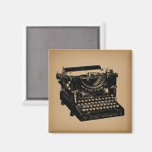 Antiek typemachine - Oude fashioned typemachine Magneet (Voorkant / Achterkant)