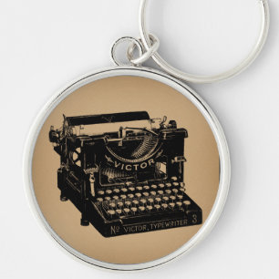Antiek typemachine - Oude fashioned typemachine Sleutelhanger