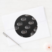 Antiek typemachines ronde sticker (Envelop)
