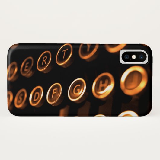 Antiek typesleutels Case-Mate iPhone case (Achterkant (horizontaal))