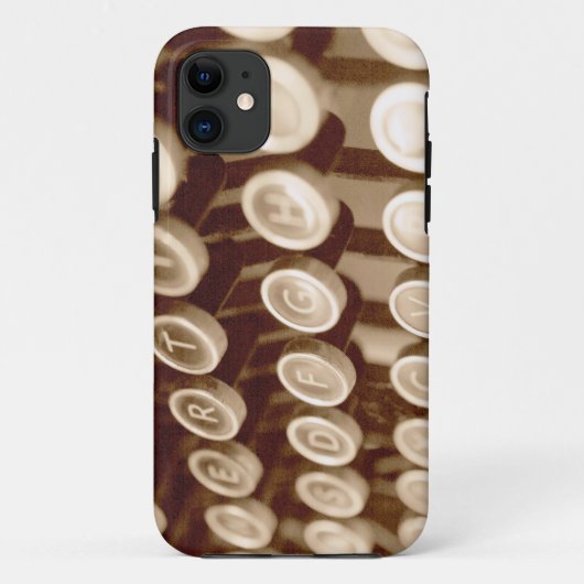 Antiek typesleutels Case-Mate iPhone case (Achterkant)