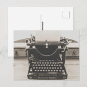  ANTIEK TYPEWRITER-BRIEFKAARTEN BRIEFKAART (Voorkant / Achterkant)