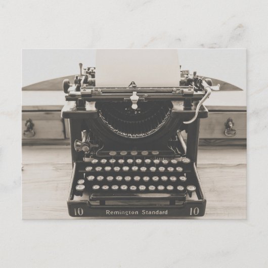  ANTIEK TYPEWRITER-BRIEFKAARTEN BRIEFKAART (Voorkant)