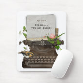 Antiek Typewriter Mousepad Muismat (Met muis)