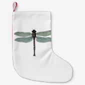 antiek typografische libellen kleine kerstsok (Voorkant)