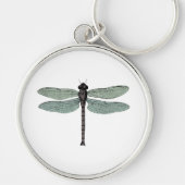 antiek typografische  libellen sleutelhanger (Voorkant)