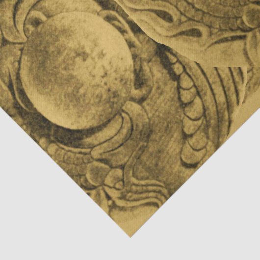 ANTIEK UIL Zilveren Grieks Munt Tissuepapier (Detail)