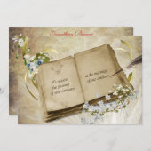 Antiek uitnodiging tot bruiloft (Voorkant / Achterkant)