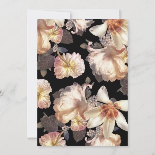 Antiek  uitnodiging tot het huwelijk (Achterkant)