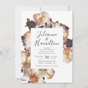 Antiek  uitnodiging tot het huwelijk