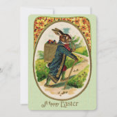 Antiek uitnodiging tot het uitnodigen van Pasen (Voorkant)