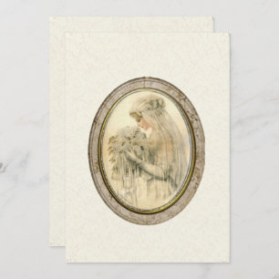 Antiek uitnodiging tot het uitroepen van het huwel