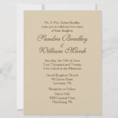 Antiek uitnodiging tot het uitzenden van een bruid (Achterkant)