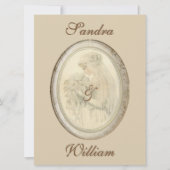 Antiek uitnodiging tot het uitzenden van een bruid (Voorkant)