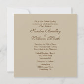 Antiek uitnodiging tot het uitzenden van een bruid (Achterkant)