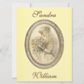 Antiek uitnodiging tot het uitzenden van een huwel (Voorkant)