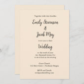 Antiek uitnodiging tot het uitzenden van het Wit-h (Voorkant / Achterkant)