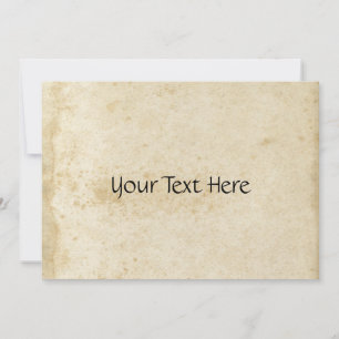 Antiek uitnodiging tot inzage in papier