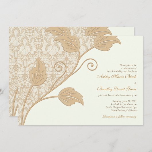 Antiek uitnodiging tot weddenschappen (Voorkant / Achterkant)