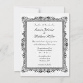 Antiek uitnodiging tot weduwschap (Voorkant)