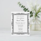 Antiek uitnodiging tot weduwschap (Staand voorkant)