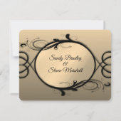 Antiek uitnodiging voor gouden bruiloft (Achterkant)