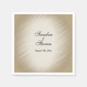 Antiek uitnodiging voor gouden bruiloft servet (Voorkant)