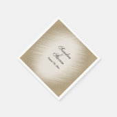 Antiek uitnodiging voor gouden bruiloft servet (Hoek)