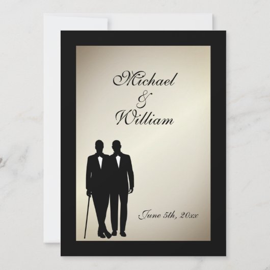 Antiek uitnodiging voor goudweddenschappen (Achterkant)