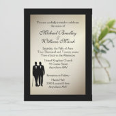 Antiek uitnodiging voor goudweddenschappen (Staand voorkant)