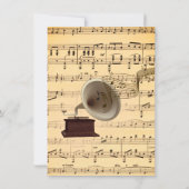 Antiek uitnodiging voor het thema Weddenschap (Achterkant)