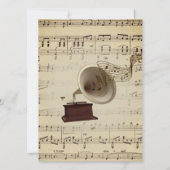 Antiek uitnodiging voor het thema Weddenschap (Achterkant)