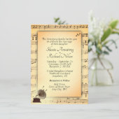 Antiek uitnodiging voor het thema Weddenschap (Staand voorkant)