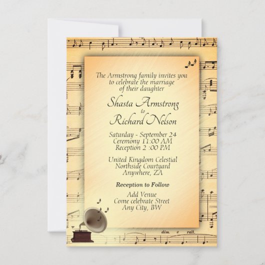 Antiek uitnodiging voor het thema Weddenschap (Voorkant)