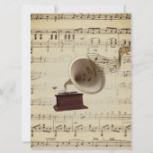 Antiek uitnodiging voor het thema Weddenschap (Achterkant)