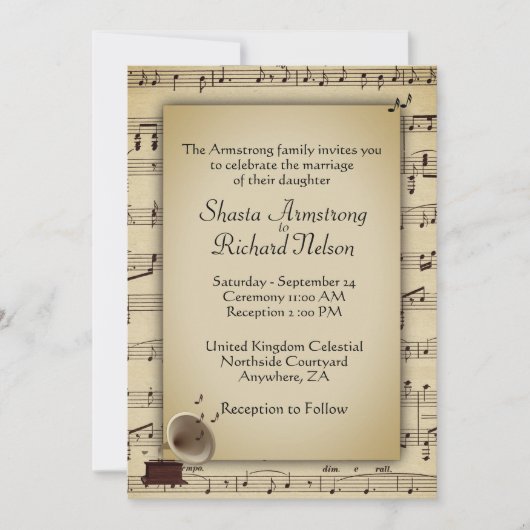 Antiek uitnodiging voor het thema Weddenschap (Voorkant)