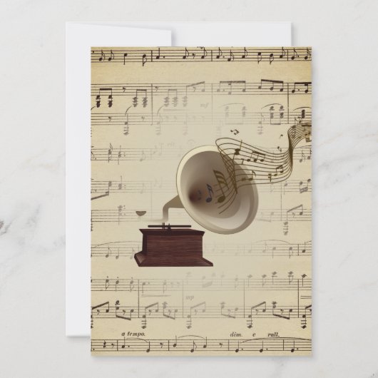 Antiek uitnodiging voor het thema Weddenschap (Achterkant)