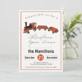 Antiek uitnodiging voor kerstmis (Staand voorkant)