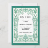 Antiek uitnodiging voor lijst (Voorkant)