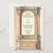 Antiek uitnodiging voor marmer Altar (Voorkant)