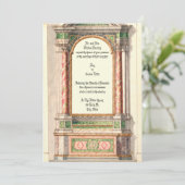 Antiek uitnodiging voor marmer Altar (Staand voorkant)