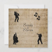 Antiek uitnodiging voor muziekweddenschappen op bl (Achterkant)