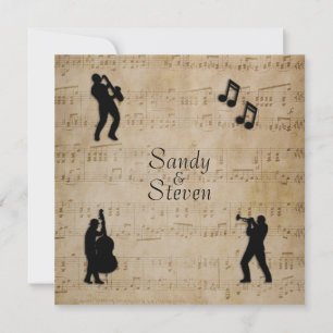 Antiek uitnodiging voor muziekweddenschappen op bl