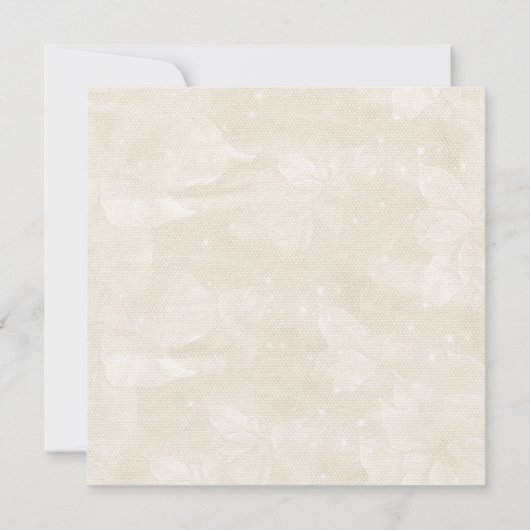 Antiek uitnodiging voor Peacock Wedding (Achterkant)