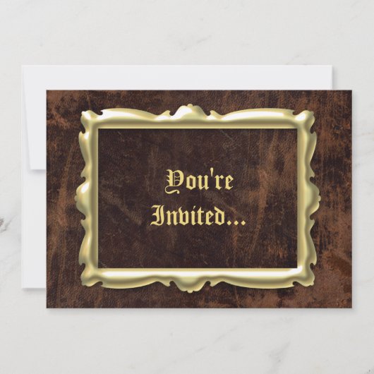 Antiek Uitnodigingen van de Stijl van het Lijst v (Voorkant)